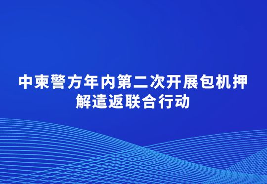 中柬警方年內(nèi)第二次開展包機押解遣返聯(lián)合行動  首批240名中國籍涉賭詐違法犯罪嫌疑人被從柬埔寨押解回國